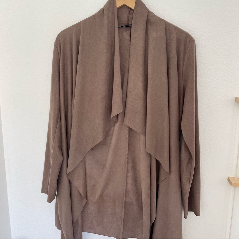 TIMING suede jacket in brown (L)